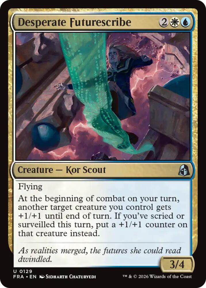 Desperate Futurescribe (129) [Reality Fracture] | Boutique FDB TCG