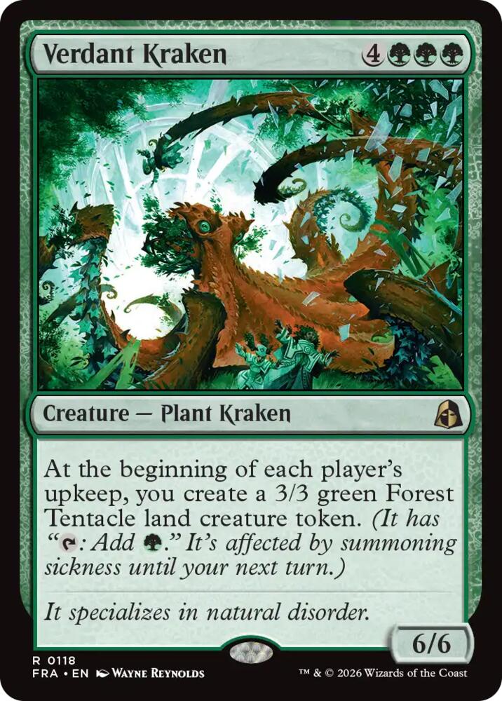Verdant Kraken (118) [Reality Fracture] | Boutique FDB TCG