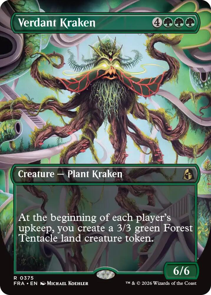Verdant Kraken (Borderless) (375) [Reality Fracture] | Boutique FDB TCG