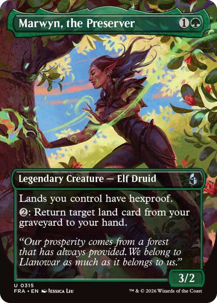 Marwyn, the Preserver (Borderless) (315) [Reality Fracture] | Boutique FDB TCG