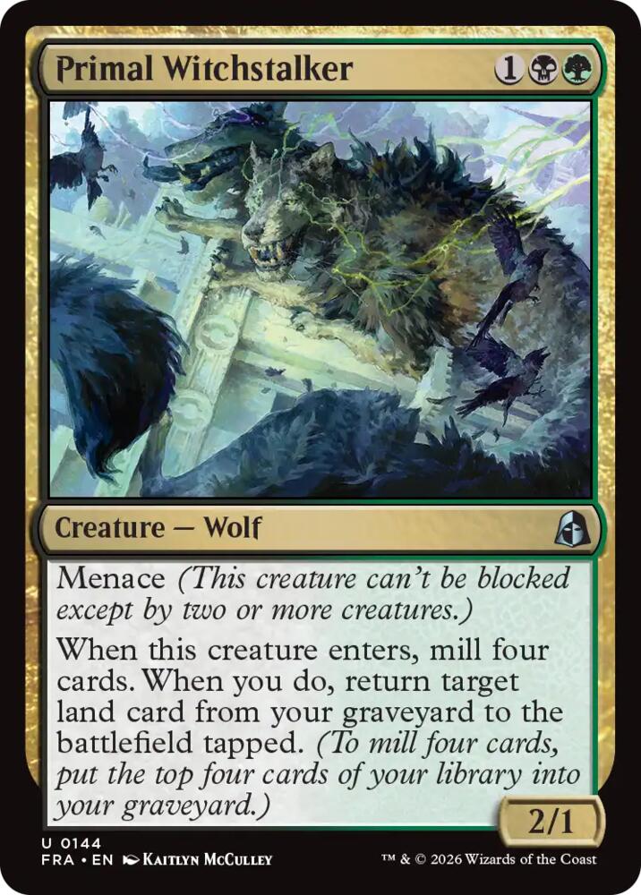 Primal Witchstalker (144) [Reality Fracture] | Boutique FDB TCG