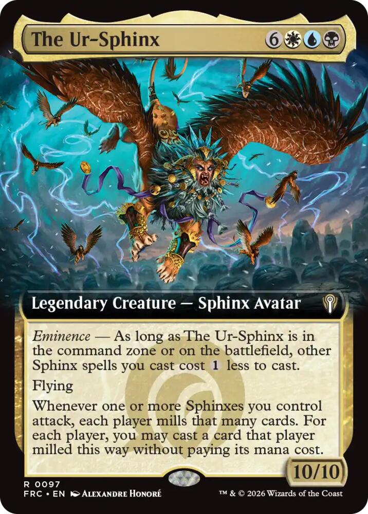 The Ur-Sphinx (Extended Art) (97) [Reality Fracture Commander] | Boutique FDB TCG