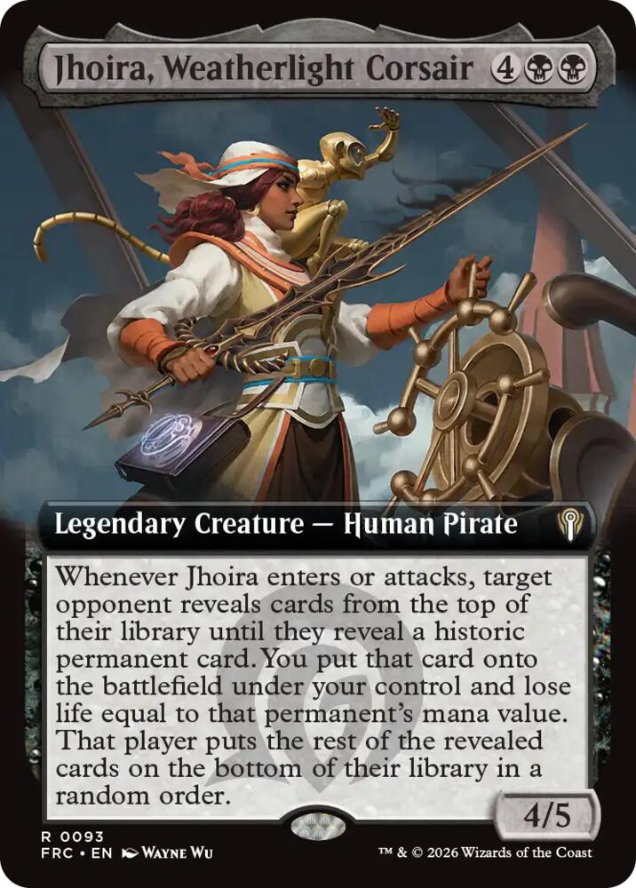 Jhoira, Weatherlight Corsair (Extended Art) (93) [Reality Fracture Commander] | Boutique FDB TCG