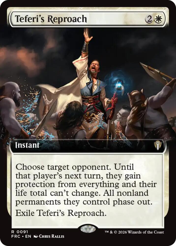 Teferi's Reproach (Extended Art) (91) [Reality Fracture Commander] | Boutique FDB TCG