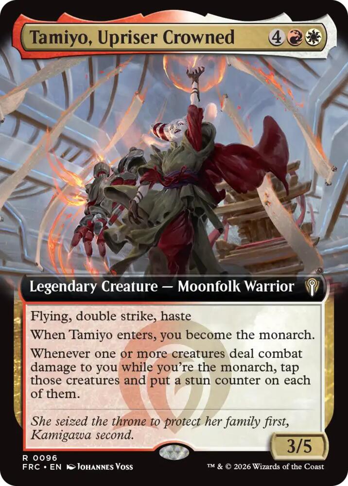 Tamiyo, Upriser Crowned (Extended Art) (96) [Reality Fracture Commander] | Boutique FDB TCG