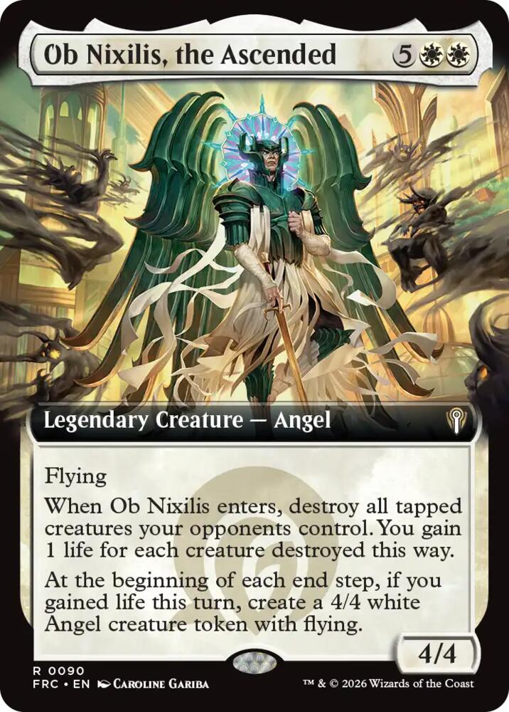 Ob Nixilis, the Ascended (Extended Art) (90) [Reality Fracture Commander] | Boutique FDB TCG