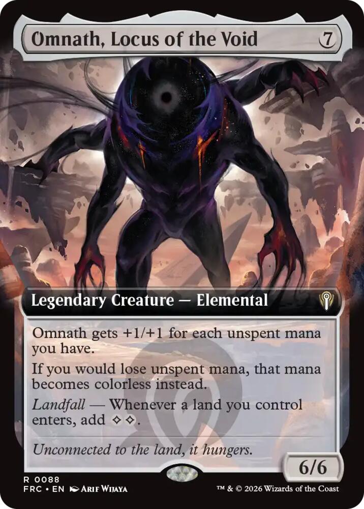 Omnath, Locus of the Void (Extended Art) (88) [Reality Fracture Commander] | Boutique FDB TCG