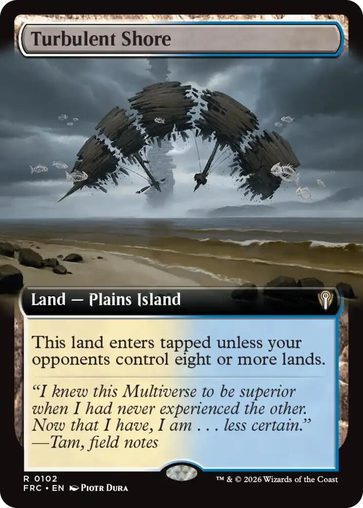 Turbulent Shore (Extended Art) (102) [Reality Fracture Commander] | Boutique FDB TCG