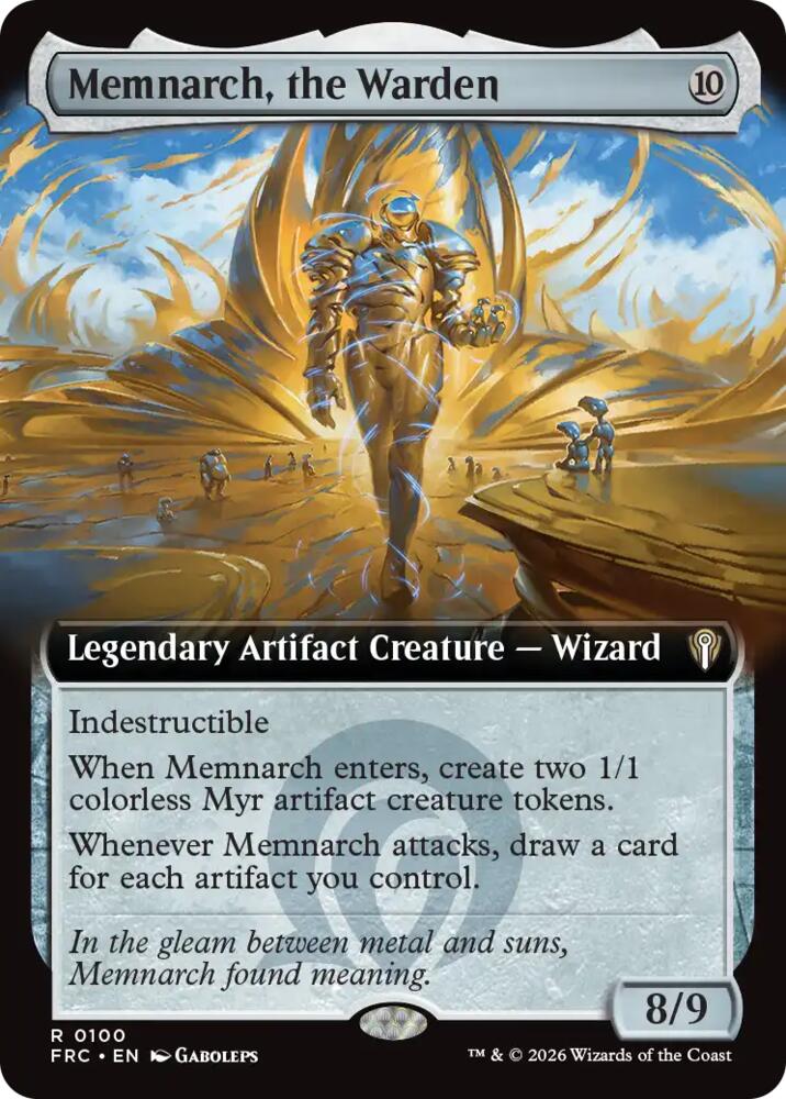Memnarch, the Warden (Extended Art) (100) [Reality Fracture Commander] | Boutique FDB TCG