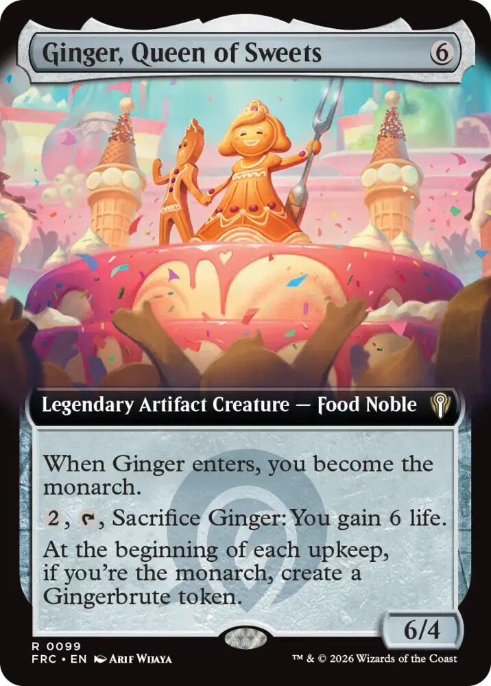 Ginger, Queen of Sweets (Extended Art) (99) [Reality Fracture Commander] | Boutique FDB TCG