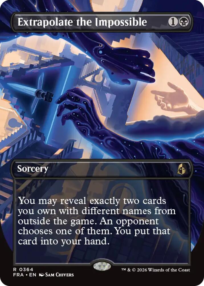 Extrapolate the Impossible (Borderless) (364) [Reality Fracture] | Boutique FDB TCG