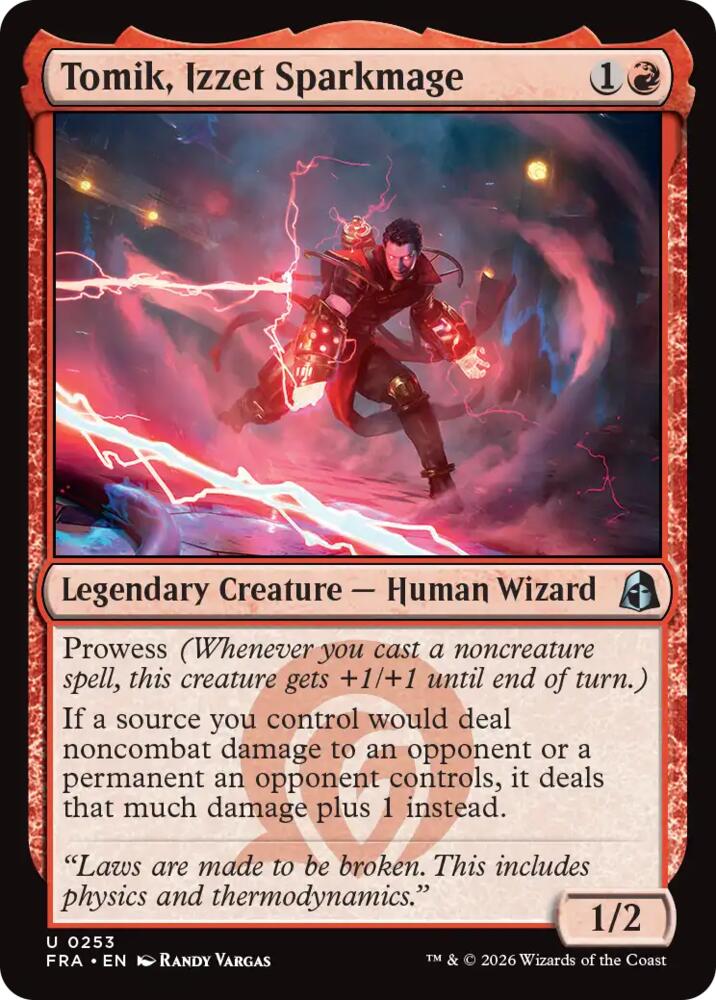 Tomik, Izzet Sparkmage (253) [Reality Fracture] | Boutique FDB TCG