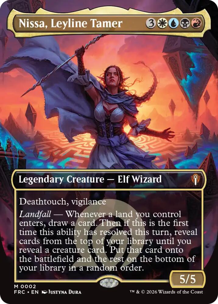 Nissa, Leyline Tamer (Borderless) (2) [Reality Fracture Commander] | Boutique FDB TCG