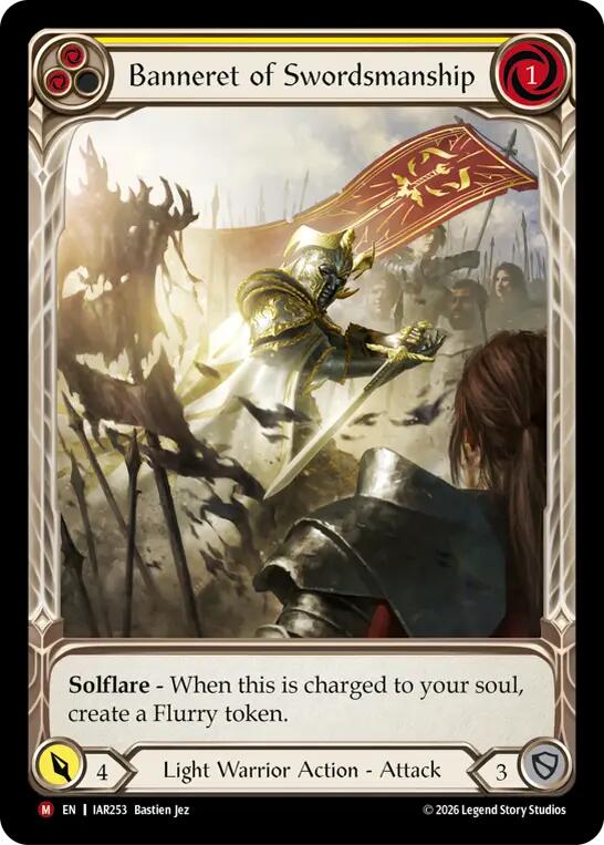Banneret of Swordsmanship (Extended Art) (IAR253) [Usurp the Shadow Throne] | Boutique FDB TCG