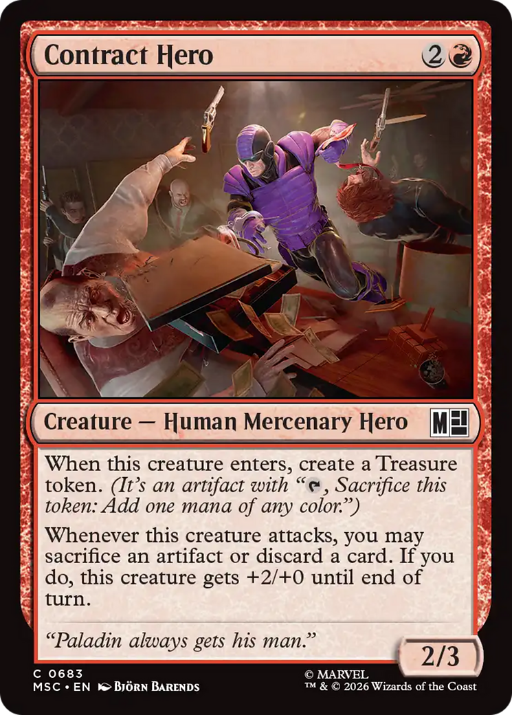 Contract Hero [Marvel Super Heroes Commander] | Boutique FDB TCG