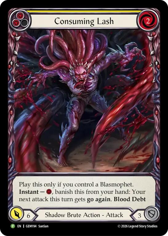 Consuming Lash (GEM194) [GEM Pack 6] | Boutique FDB TCG