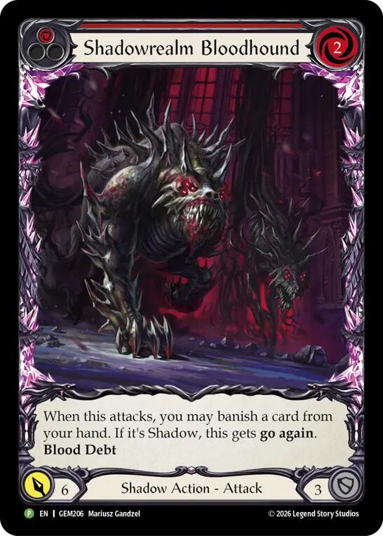 Shadowrealm Bloodhound (GEM206) [GEM Pack 6] | Boutique FDB TCG