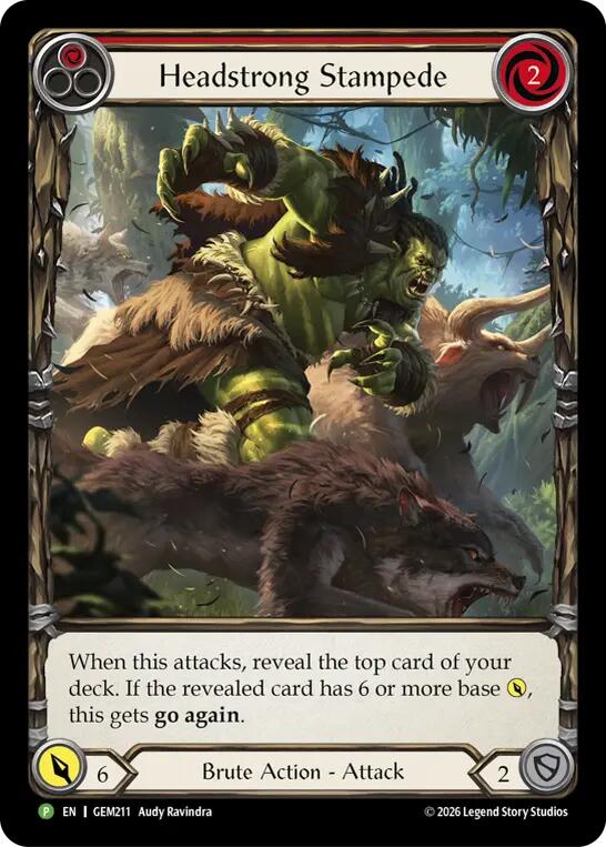 Headstrong Stampede (GEM211) [GEM Pack 6] | Boutique FDB TCG