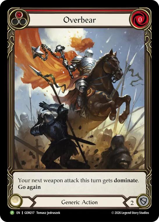Overbear (GEM217) [GEM Pack 6] | Boutique FDB TCG