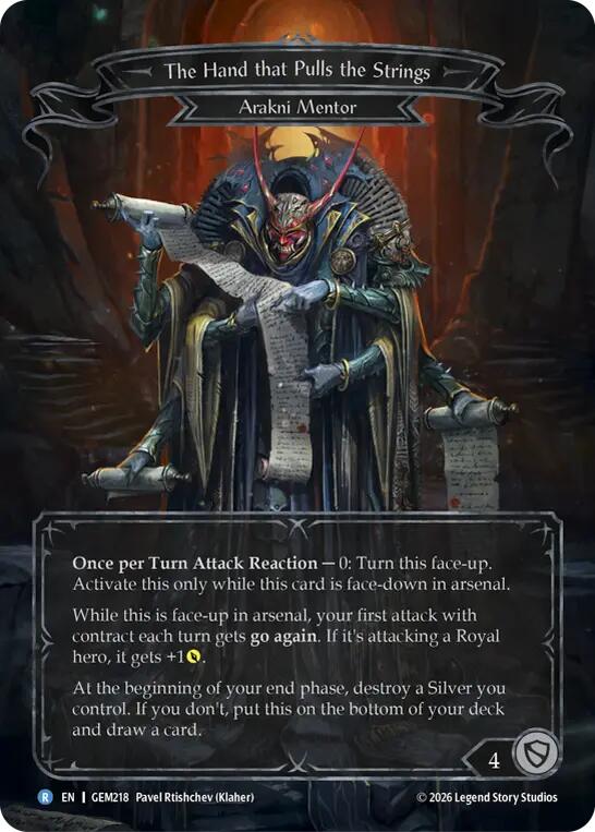 The Hand that Pulls the Strings (GEM218) [GEM Pack 6] | Boutique FDB TCG