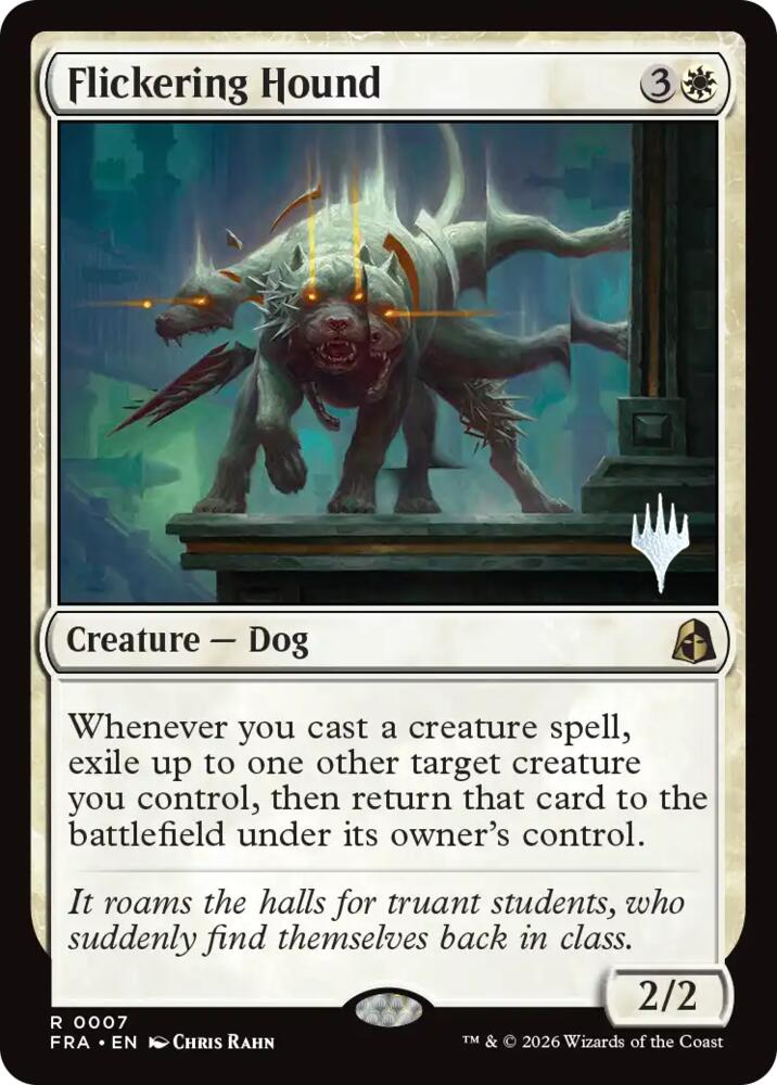 Flickering Hound (7) [Reality Fracture Promos] | Boutique FDB TCG