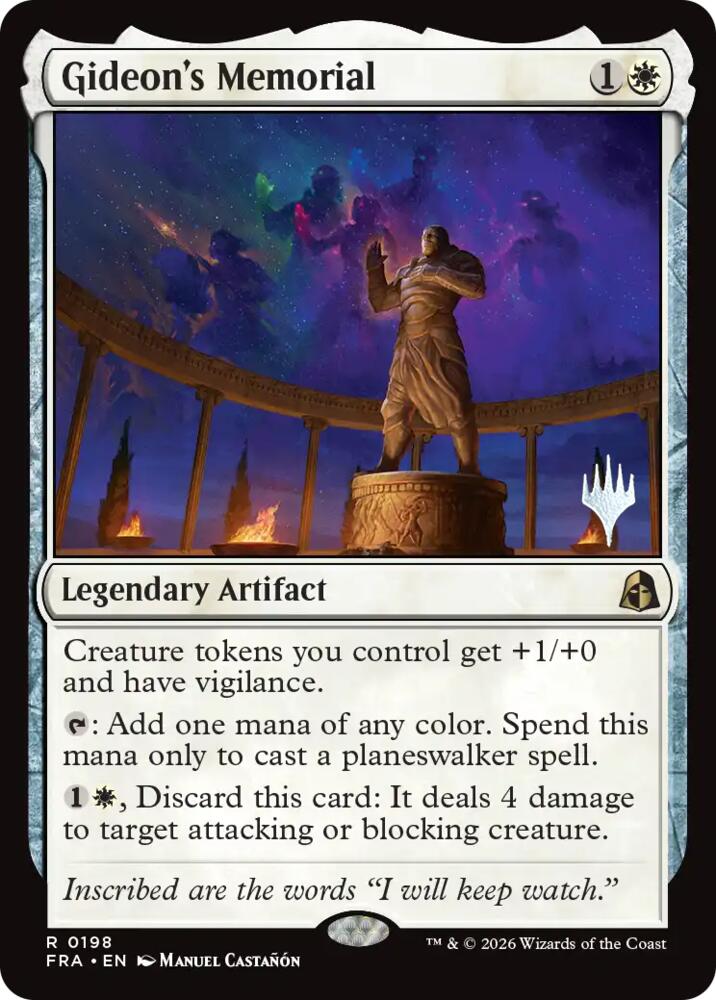 Gideon's Memorial (198) [Reality Fracture Promos] | Boutique FDB TCG
