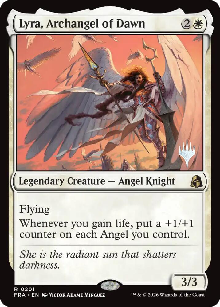 Lyra, Archangel of Dawn (201) [Reality Fracture Promos] | Boutique FDB TCG