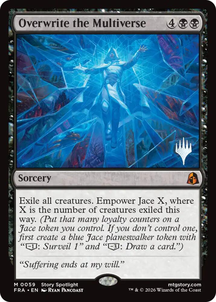 Overwrite the Multiverse (59) [Reality Fracture Promos] | Boutique FDB TCG
