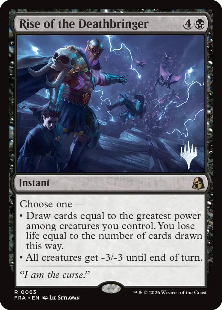 Rise of the Deathbringer (63) [Reality Fracture Promos] | Boutique FDB TCG