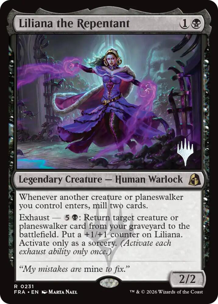 Liliana the Repentant (231) [Reality Fracture Promos] | Boutique FDB TCG