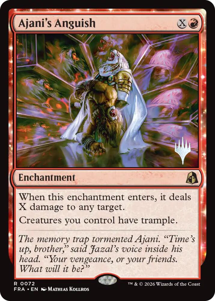 Ajani's Anguish (72) [Reality Fracture Promos] | Boutique FDB TCG