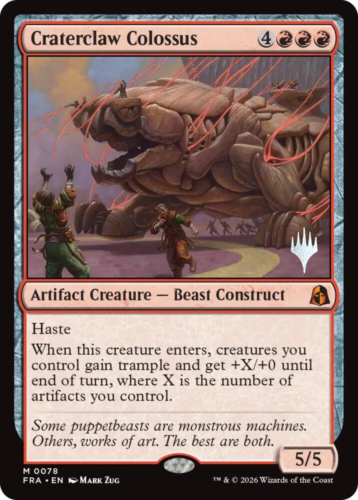 Craterclaw Colossus (78) [Reality Fracture Promos] | Boutique FDB TCG