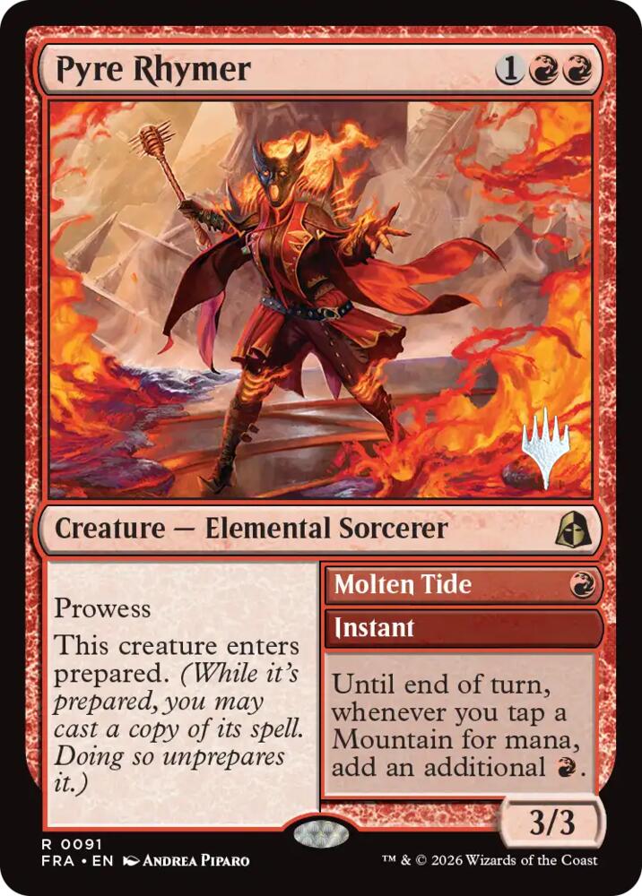 Pyre Rhymer (91) [Reality Fracture Promos] | Boutique FDB TCG