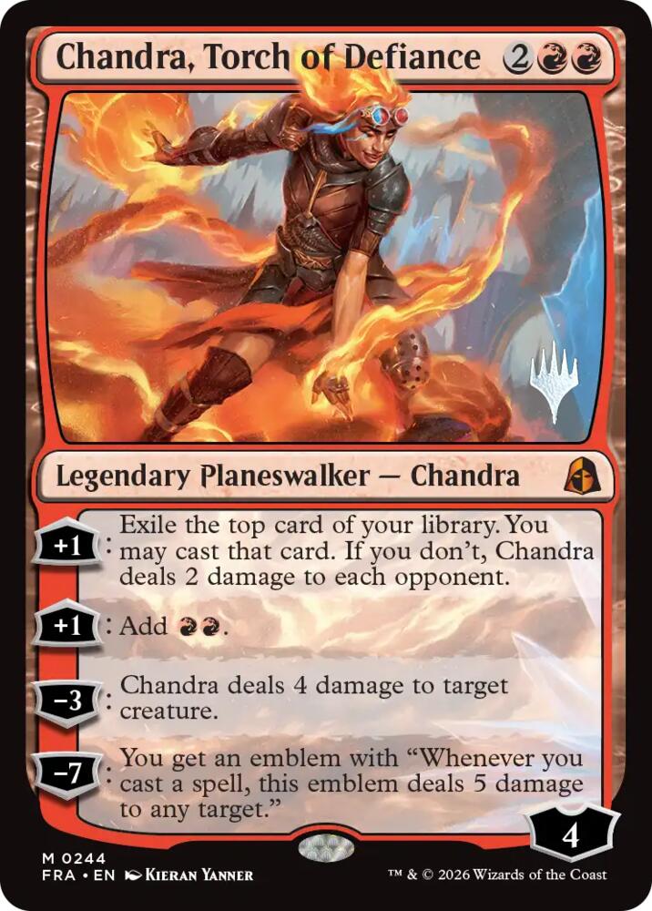 Chandra, Torch of Defiance (244) [Reality Fracture Promos] | Boutique FDB TCG
