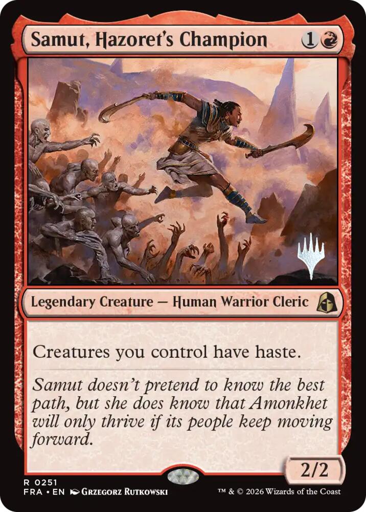 Samut, Hazoret's Champion (251) [Reality Fracture Promos] | Boutique FDB TCG