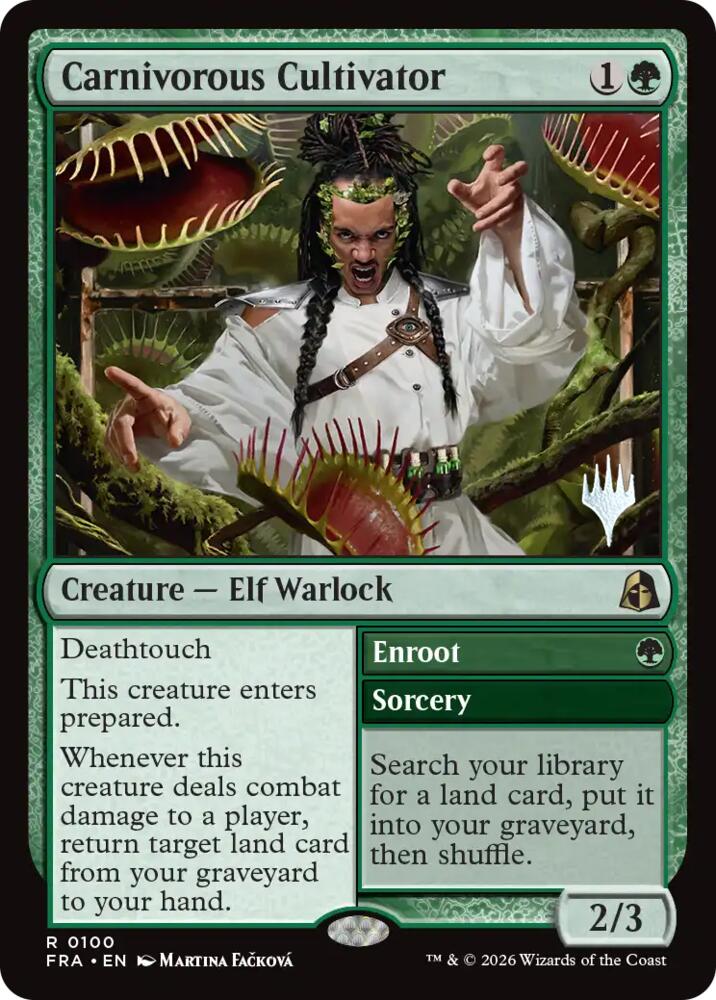 Carnivorous Cultivator (100) [Reality Fracture Promos] | Boutique FDB TCG