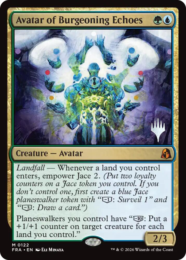 Avatar of Burgeoning Echoes (122) [Reality Fracture Promos] | Boutique FDB TCG