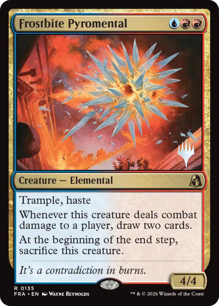 Frostbite Pyromental (135) [Reality Fracture Promos] | Boutique FDB TCG
