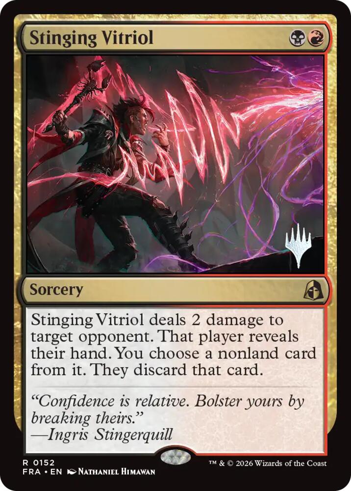 Stinging Vitriol (152) [Reality Fracture Promos] | Boutique FDB TCG