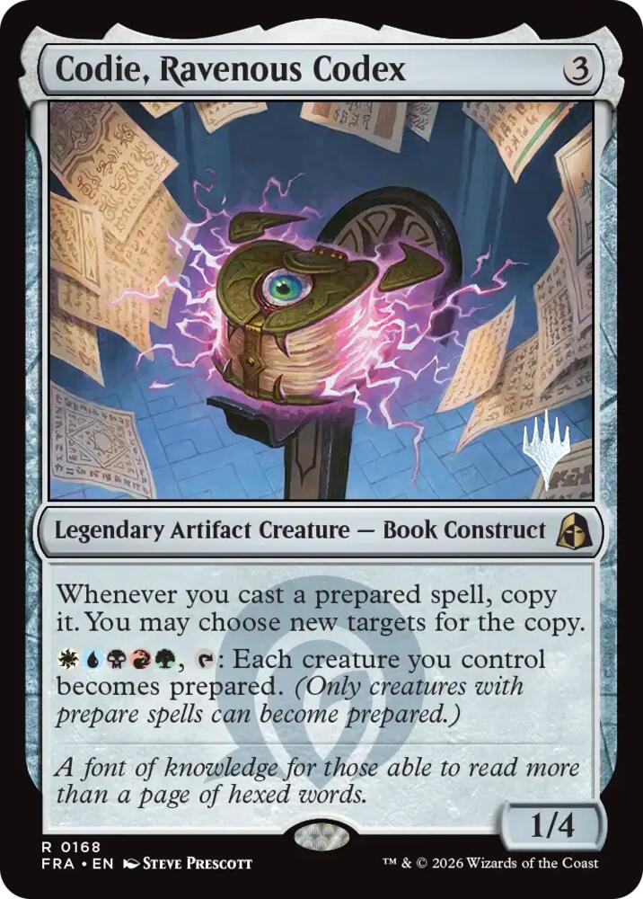 Codie, Ravenous Codex (168) [Reality Fracture Promos] | Boutique FDB TCG