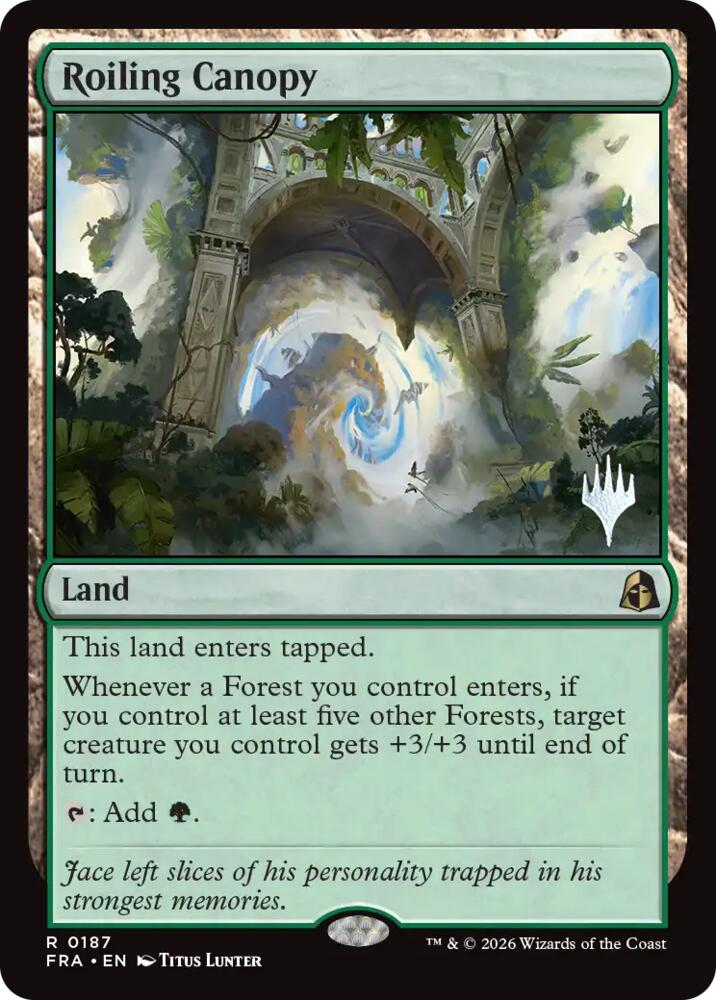 Roiling Canopy (187) [Reality Fracture Promos] | Boutique FDB TCG