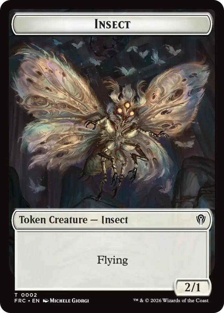 Insect // Rogue Double-Sided Token (2 // 7) [Reality Fracture Commander] | Boutique FDB TCG