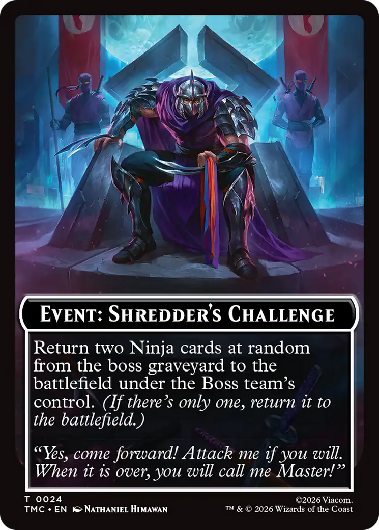 Event: Shredder's Challenge [Teenage Mutant Ninja Turtles Commander Tokens] | Boutique FDB TCG