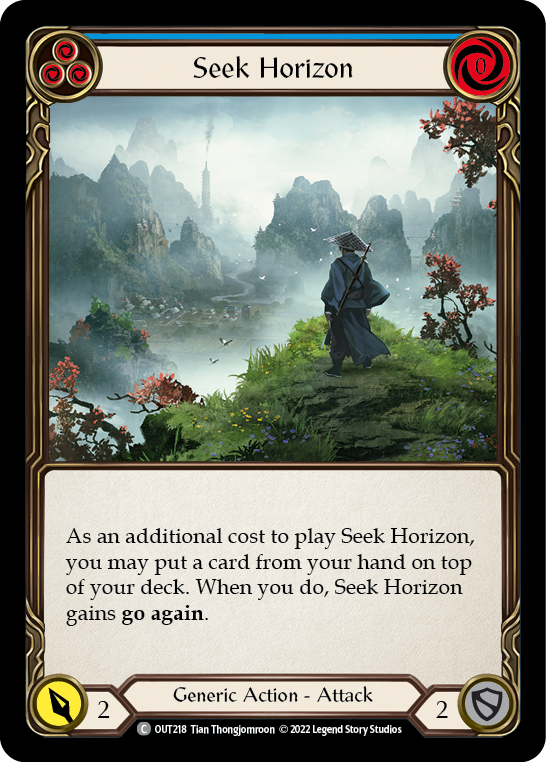 Seek Horizon (Blue) [OUT218] (Outsiders) | Boutique FDB TCG