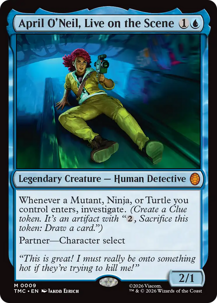 April O'Neil, Live on the Scene [Teenage Mutant Ninja Turtles Commander] | Boutique FDB TCG