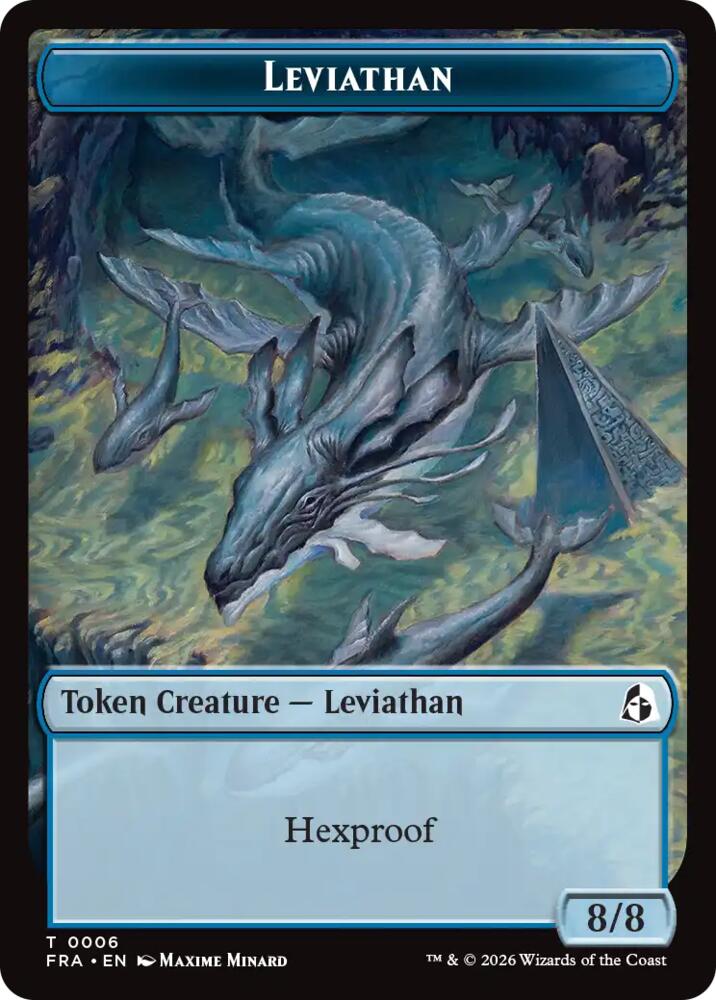Leviathan // Beast Double-Sided Token (6 // 8) [Reality Fracture] | Boutique FDB TCG