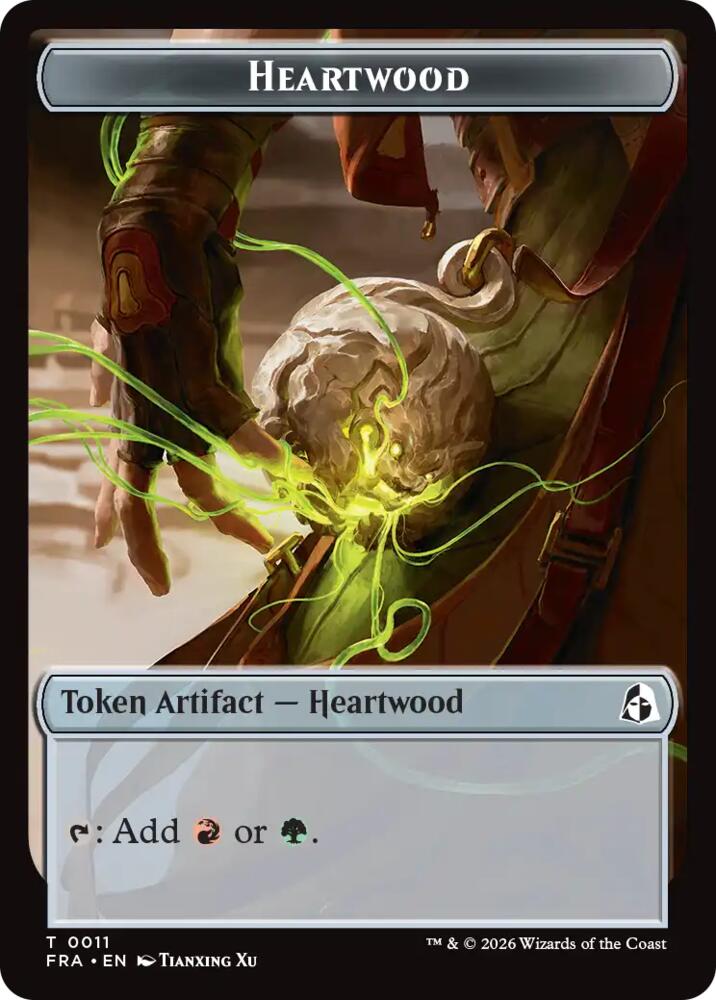Heartwood // Thopter Double-Sided Token (11 // 14) [Reality Fracture] | Boutique FDB TCG