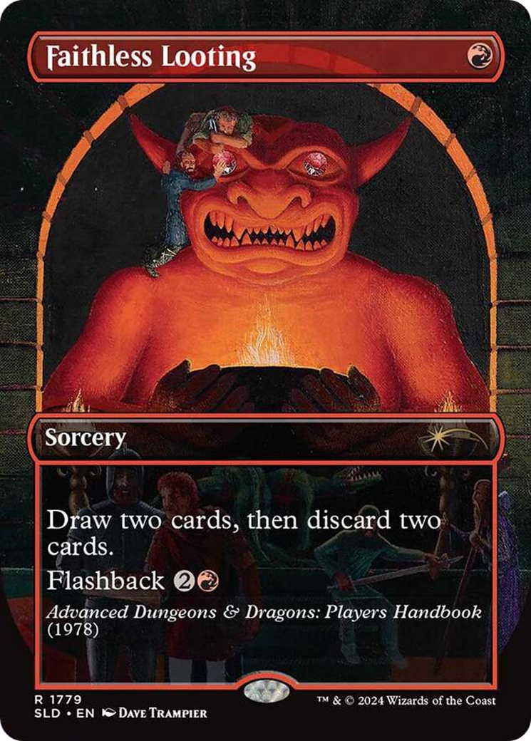 Faithless Looting (Rainbow Foil) [Secret Lair Drop Series] | Boutique FDB TCG