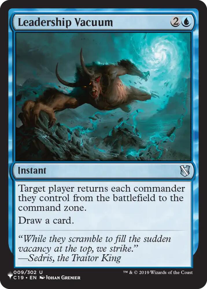 Leadership Vacuum (9) [The List] | Boutique FDB TCG