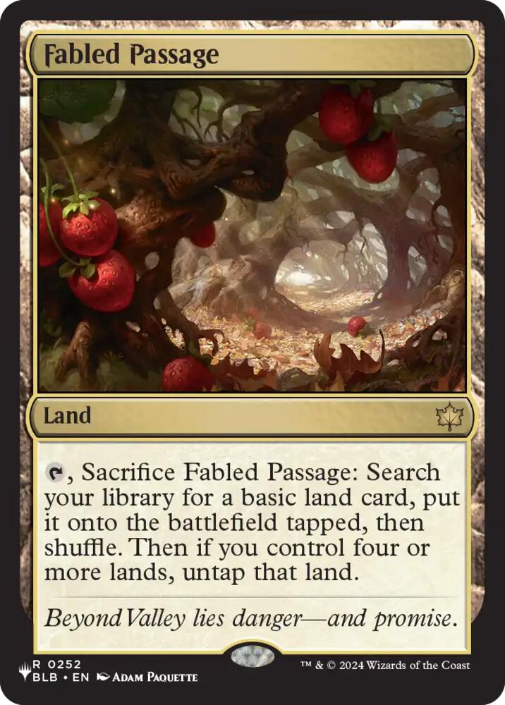 Fabled Passage (BLB) (252) [The List] | Boutique FDB TCG